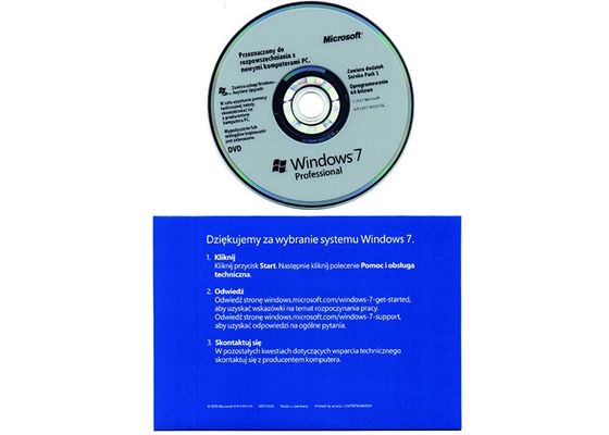 Trung Quốc 64 bit Windows 7 Pro Coa Sticker Phần mềm cho máy tính, Dell Windows 7 Product Key nhà cung cấp
