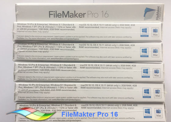 Trung Quốc Phần mềm FileMaker Pro 16 Nâng cấp gói FPP 100% Filemaker Pro gốc của Windows nhà cung cấp