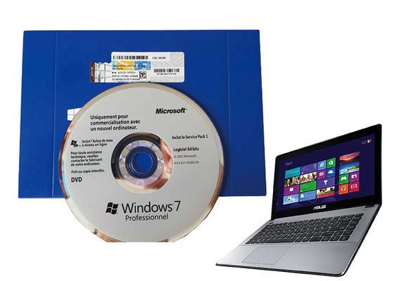Trung Quốc Tiếng Pháp 64 bit Windows 7 Gói Bán lẻ Chuyên nghiệp MS Certified For Business nhà cung cấp