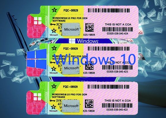 Trung Quốc Windows 10 chính hãng Phần mềm khóa sản phẩm 64BIT Systems Multi Language, Windows 10 Pro Keycode nhà cung cấp