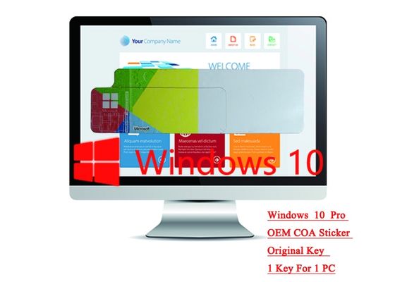 Trung Quốc Hệ điều hành 64bit / 32bit 100% Authentic Windows 10 Pro COA Sticker Trực tuyến Kích hoạt Ngôn ngữ Tùy chọn nhà cung cấp