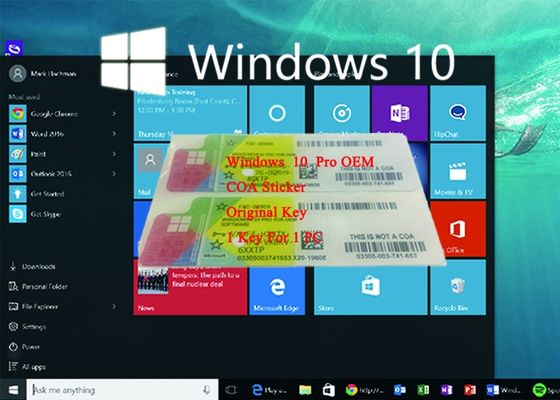 Trung Quốc Chính hãng OEM Giấy phép khóa Coa Giấy phép Sticker Windows 10 Sản phẩm Key Sticker nhà cung cấp