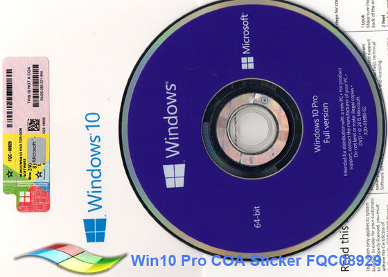Trung Quốc 64bit Microsoft Windows 10 Pro OEM Sticker Online Kích hoạt Windows 10 Oem Dvd nhà cung cấp