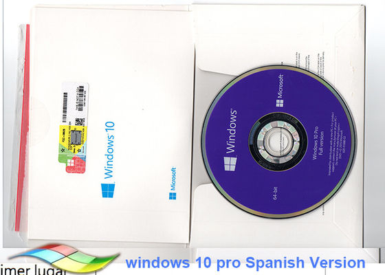 Trung Quốc Microsoft Windows 10 Pro OEM Sticker Hệ thống 64 bit Phiên bản tiếng Tây Ban Nha nhà cung cấp