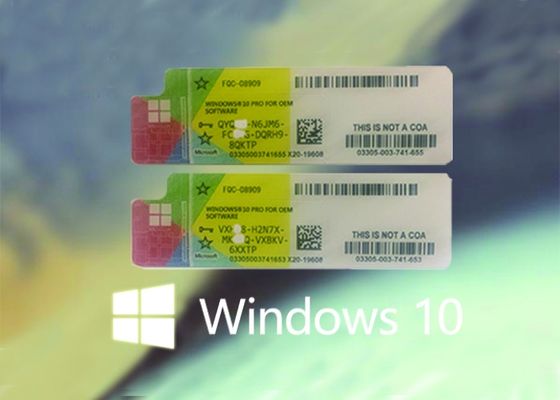 Trung Quốc Genuine Win 10 COA Sticker 100% Original Key Từ Kích hoạt Trực tuyến của Microsoft nhà cung cấp