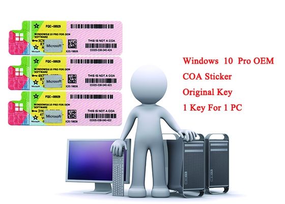 Trung Quốc Hệ thống 32 bit 64 bit Windows 10 Pro COA Sticker 100% Bản gốc Từ Microsoft nhà cung cấp