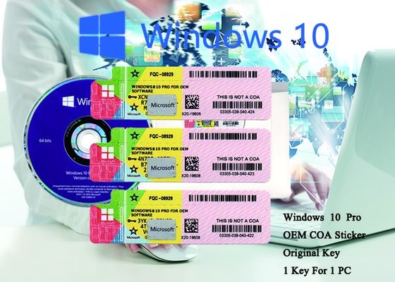 Trung Quốc 100% Authentic Windows 10 Pro COA Sticker Hệ thống 64 bit Kích hoạt Trực tuyến nhà cung cấp