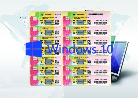 Trung Quốc Microsoft Win 10 Pro Mã khóa sản phẩm Windows 10 Sản phẩm Key Sticker toàn cầu nhà cung cấp