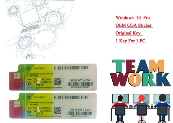 Trung Quốc Microsoft Win 10 Pro Mã khóa sản phẩm Windows 10 Sản phẩm Key Sticker toàn cầu cho PC nhà cung cấp