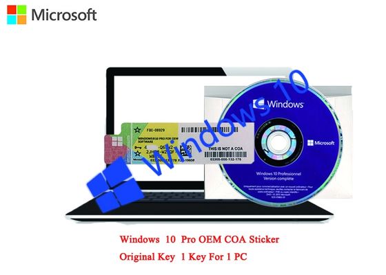 Trung Quốc Microsoft Windows 10 Pro COA Sticker Ngôn ngữ Đức 64bit Kích hoạt trực tuyến cho máy tính nhà cung cấp