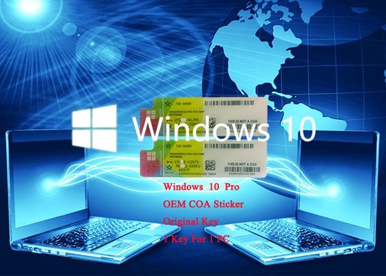 Trung Quốc Phiên bản tùy chọn Windows 10 Pro COA X20 Sticker Khóa sản phẩm 64Bit Hệ thống chính hãng nhà cung cấp