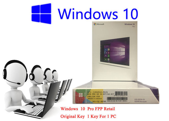 Trung Quốc 32 bit / 64bit Windows 10 FPP Retail Box Hàn Quốc quốc tế PC 3.0 USB trực tuyến kích hoạt nhà cung cấp